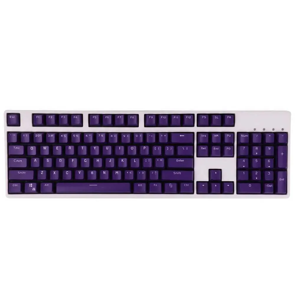 Keycaps for Mechanical Keyboard Purple OEM Profile Height 104 Keys ...