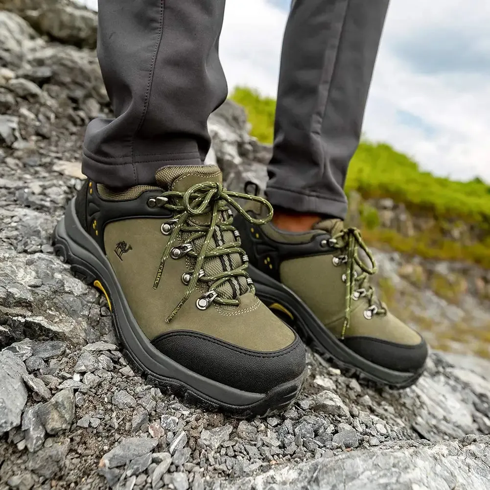 GOLDEN CAMEL Mens Waterproof Leather Low-top Hiking Shoes  display picture 3