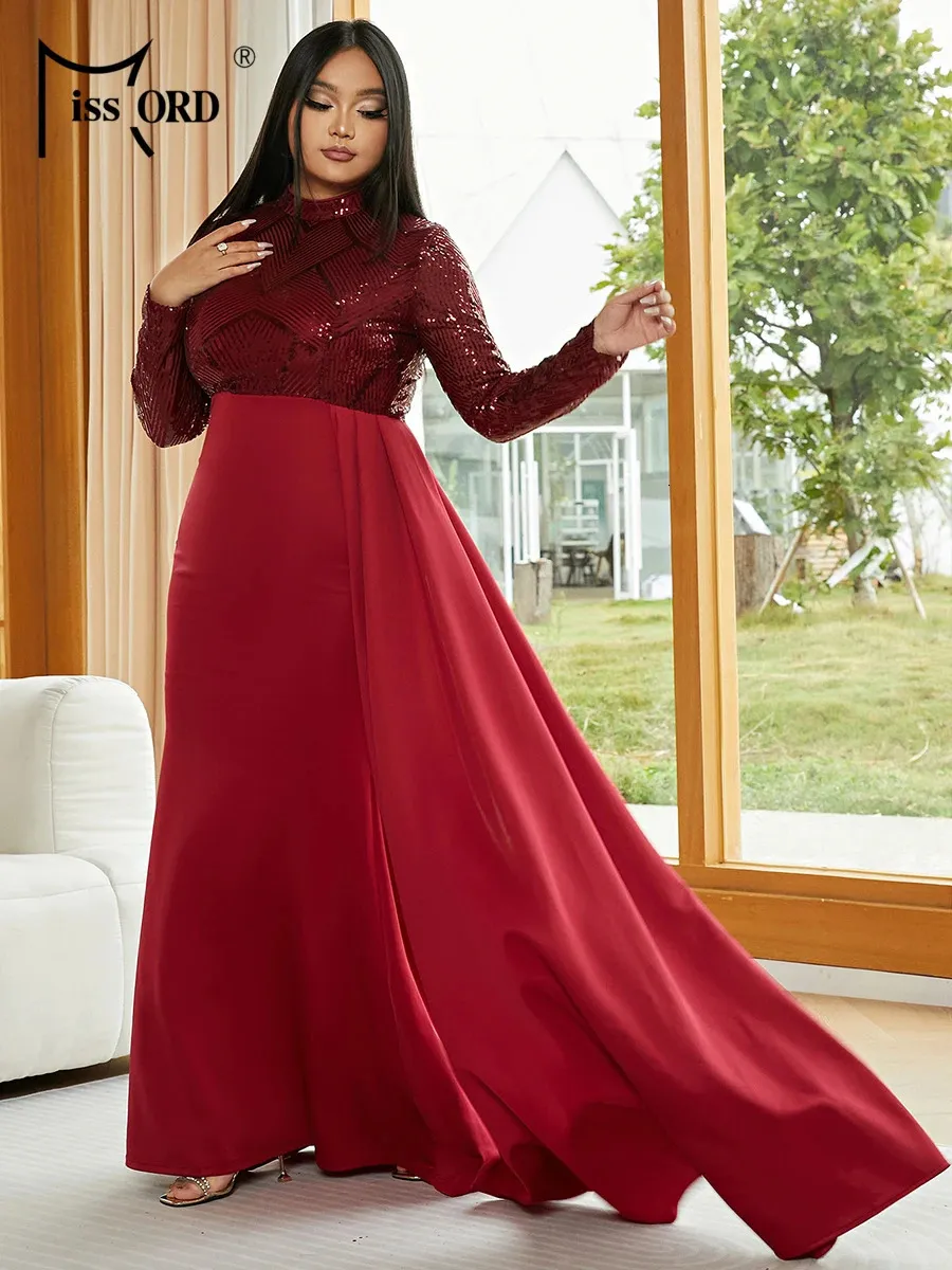 a line maxi wedding guest dress PRETTYGARDEN Long Sleeve Dress for Women Fall Eyelet Mock Neck A Line main image 0