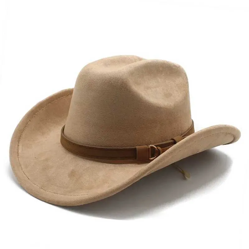 Mens Western Cowboy Hat, Wide Flat Brimmed Cowboy Hat  display picture 1