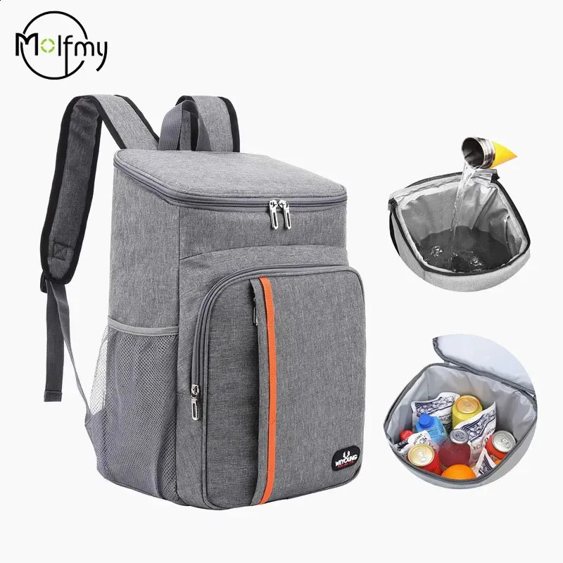 Waterproof Thermal Backpack Cooler Bag - Camping Picnic Icebox for Food ...