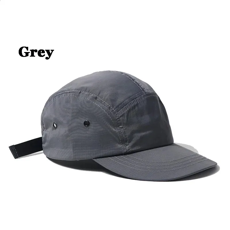 Casquette Snapback 5 Panneaux Séchage Rapide - Unisexe, Bord Plat, Nylon