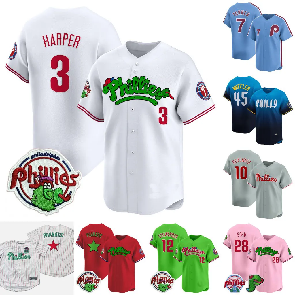 DHgate.com:3 Harper PHILLIESJERSEY Bryson Stott Kyle Schwarber Brandon ...
