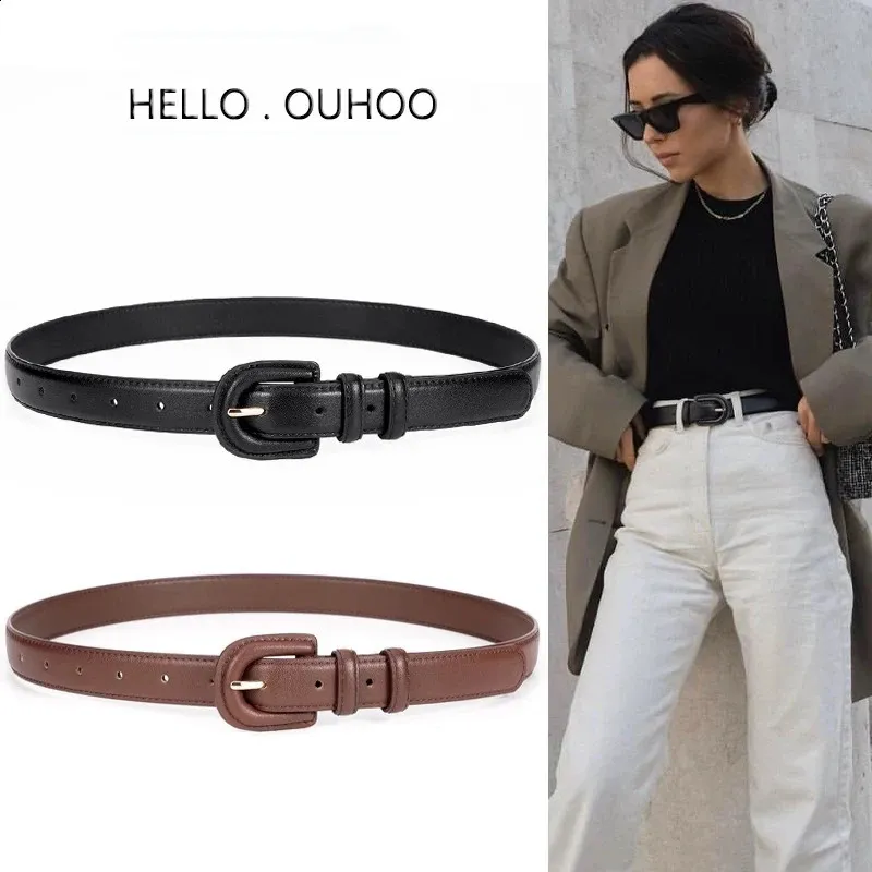 Trendy Womens Leather Belt Versatile Decorative Coat... From  display picture 1