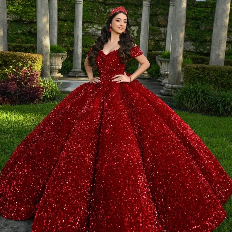 chinese dress ladies New Arrival Red Prom Dresses Off-the-Shoulder Lace Appliques Long Slee