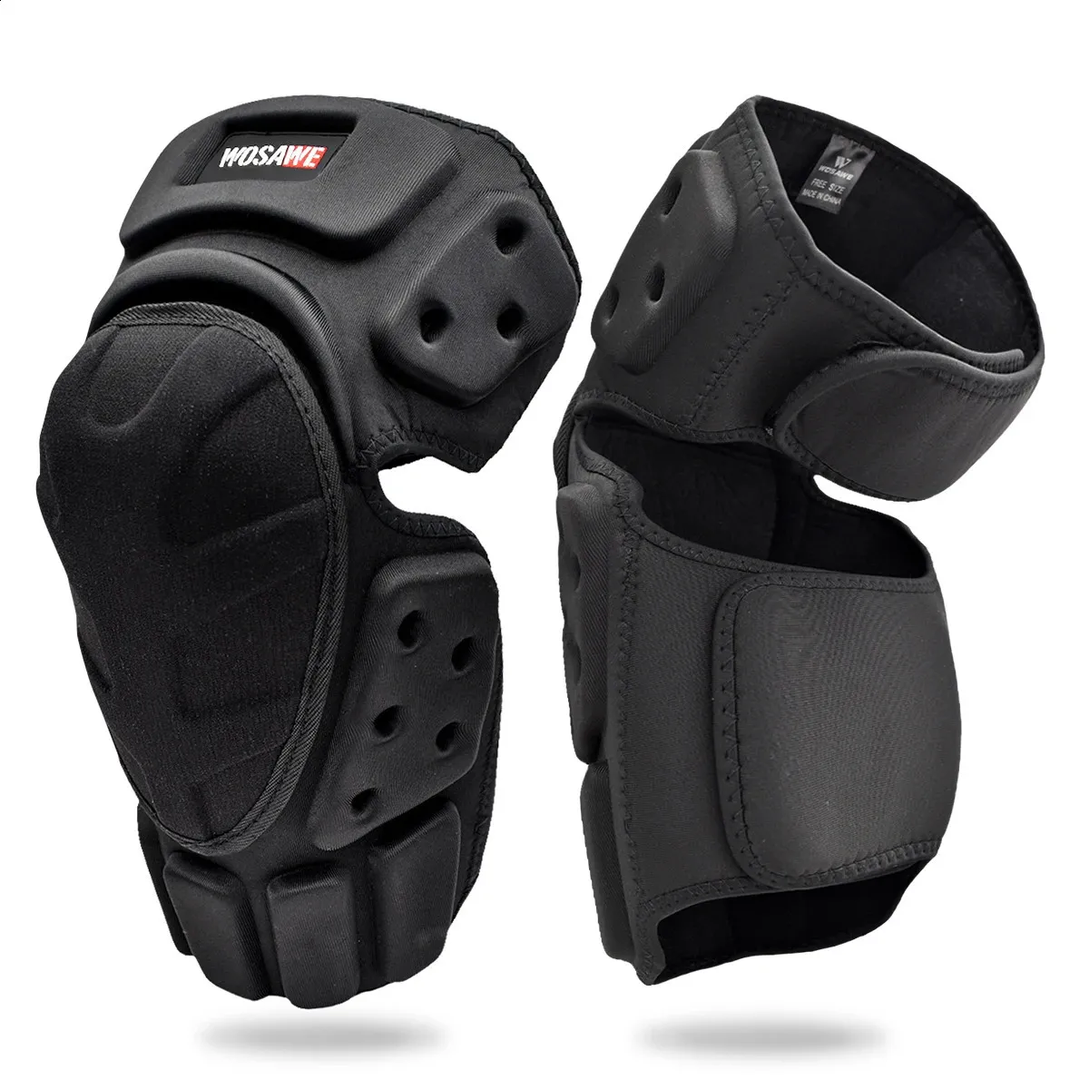 WOSAWE Motocross Protection Set – Steel Knee & Elbow Pads – Adult Shorts Included