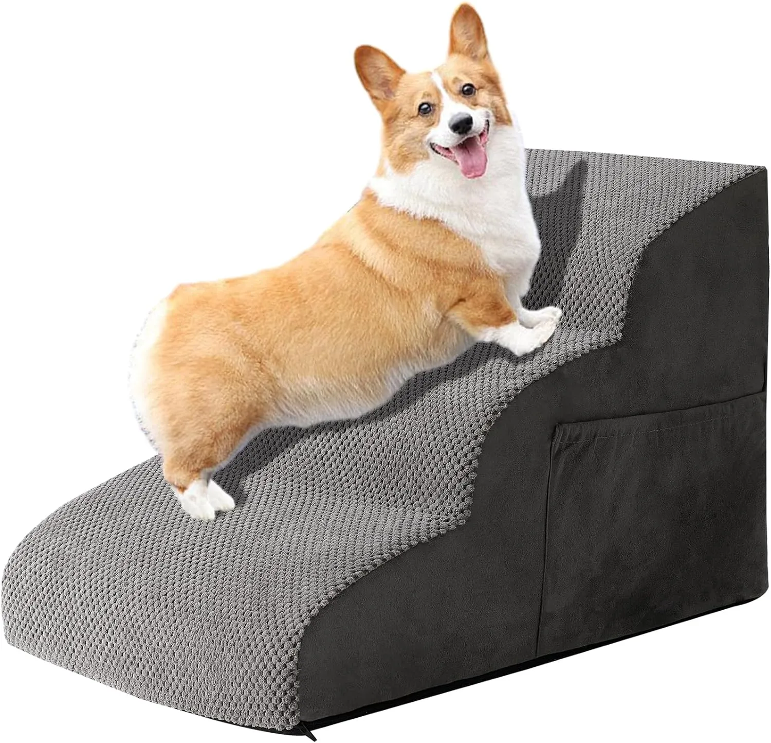 Escaleras De Madera Para Mascotas 2 Escalones Rampa De Escalera Convertible 2 En 1 Para Perros De Razas Pequeñas Y Grandes Capacidad De Carga 50 Kg Para Acceso A Camas, Sofás, Vehículos | ES
