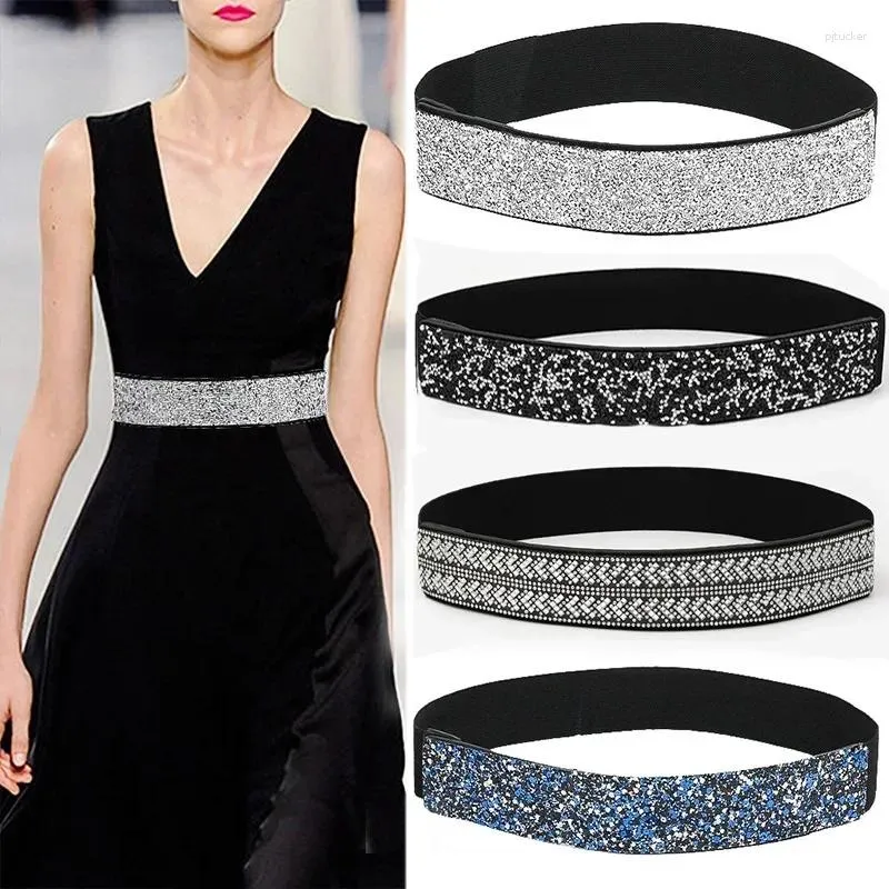 Save Big on Bulk Rhinestone Waist Belts Elastic Rhinestone Belt For Women  Decorative Waist Strap For Dresses, Skirts Coats Best Deals on DHgate