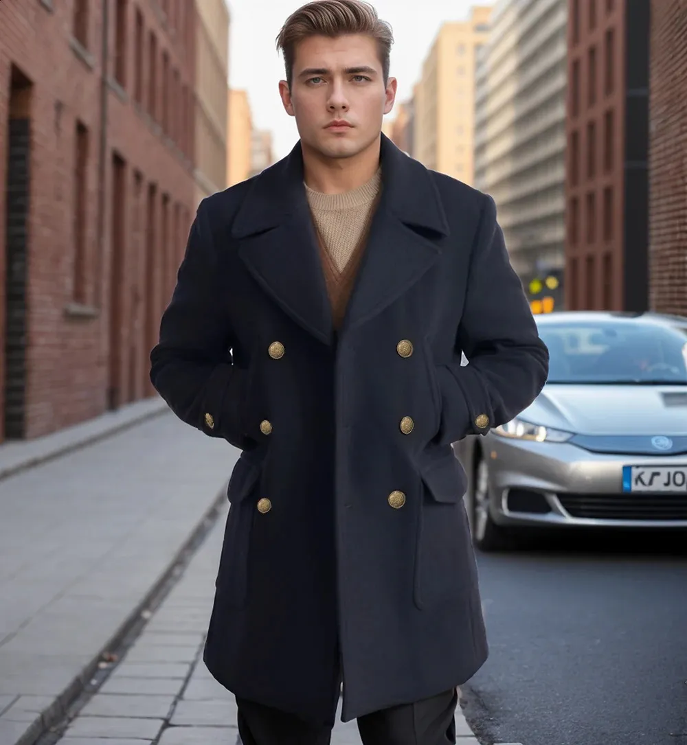 Trench-coat Homme Classique - Manteau Longue Mi-saison