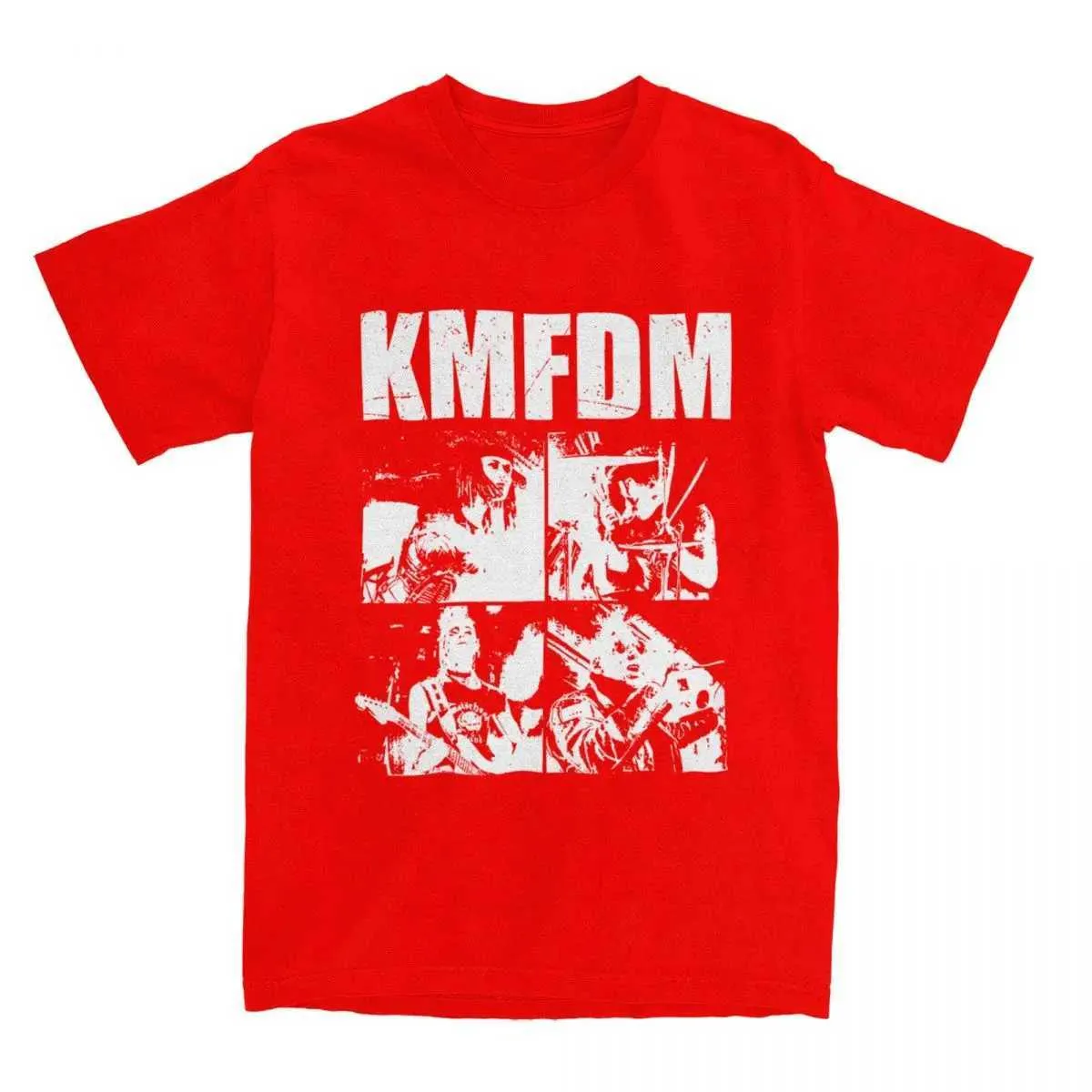 KMFDM Tシャツ Mサイズ KMFDM T Shirt Rock Band Hip Hop T Shirts Short Slve From