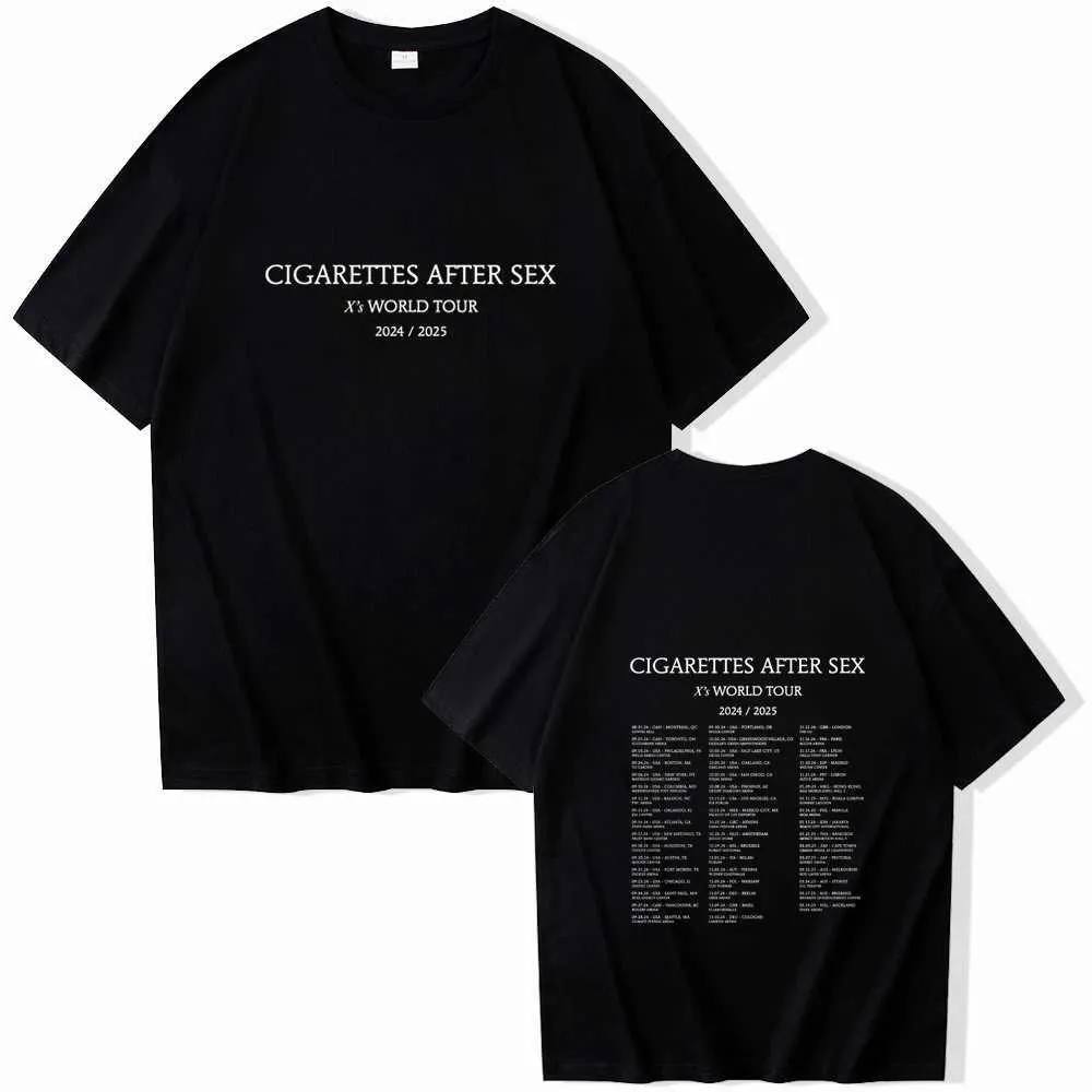 Cigarettes After Sex World Tour Unisex Oversized O-Neck T