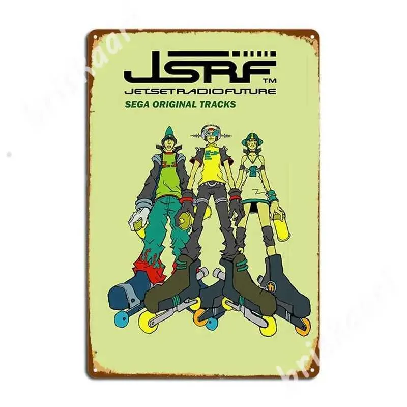 Save Big on Bulk Metallic Poster Vintage Metal Signs Jet Set Radio Future  Soundtrack Cover, Retro Music Posters For Club Living Room Decor, Classic 