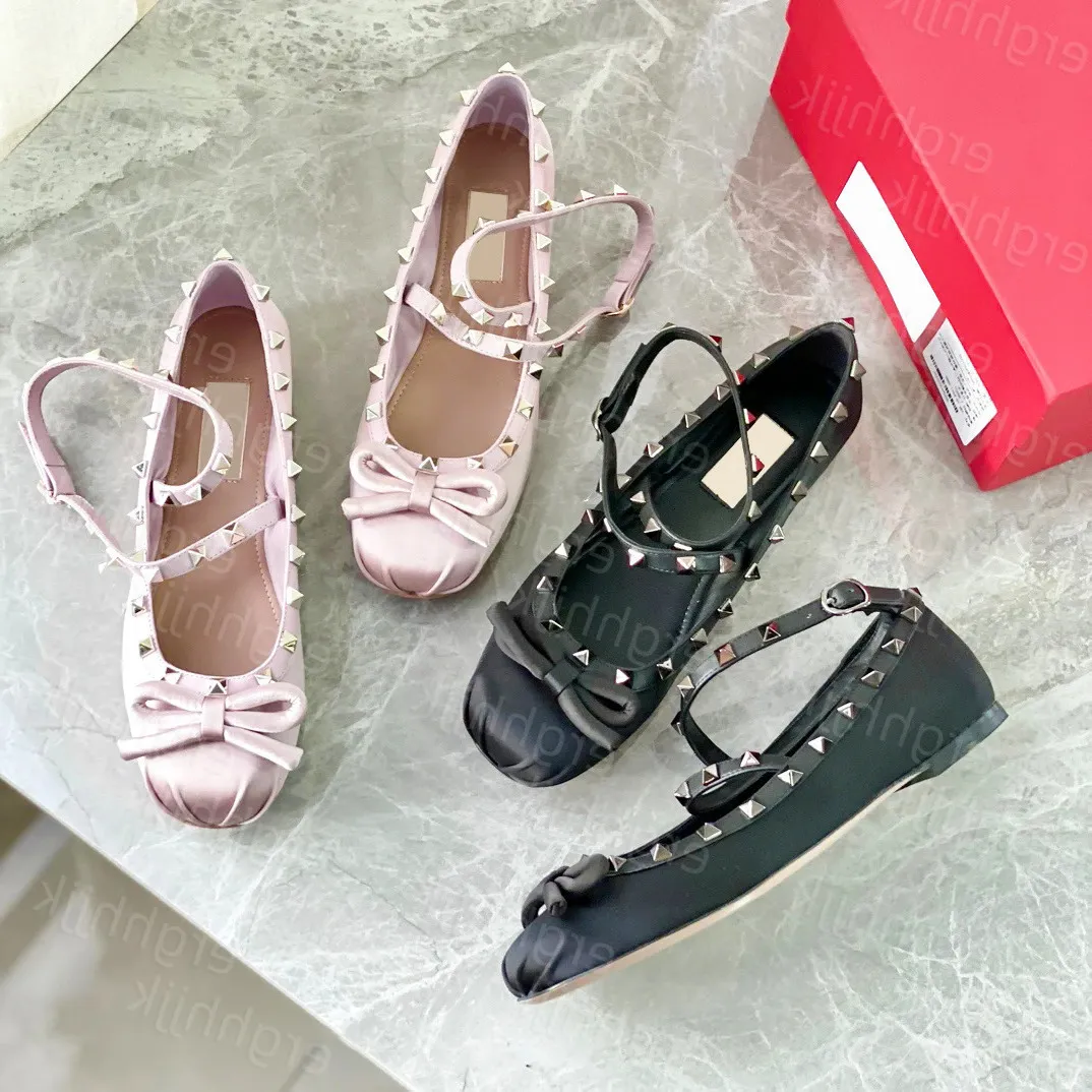 Save Big on Bulk Red Patent Leather Ballet Flats Designer Mary Jane  Ballerina Flats: Rockstud Satin Ballet Shoes Women's Bridal Dance Shoes,  Pink/Red