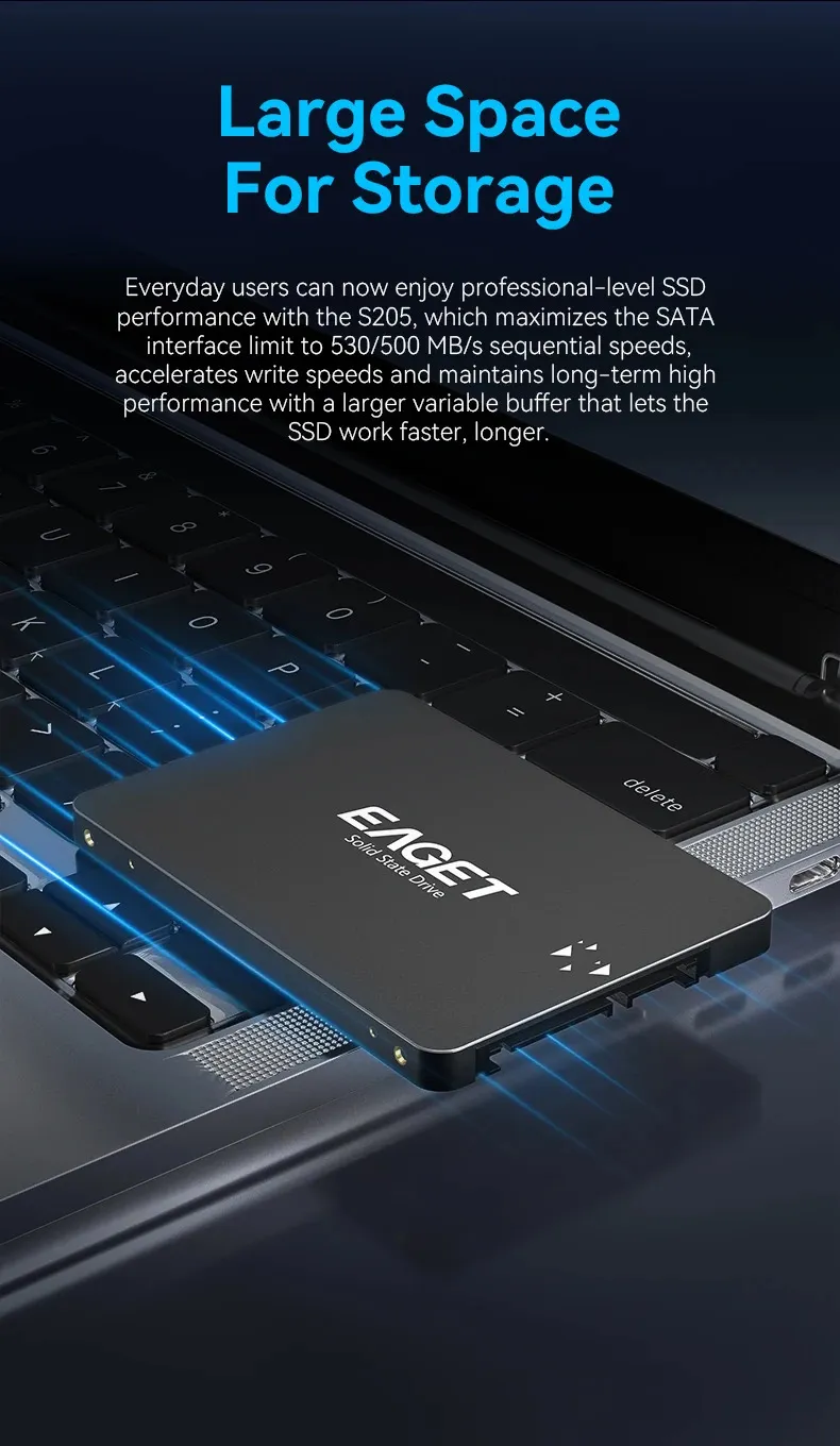 Eaget SSD 120GB Sataii SSD 240GB 480GB 2.5ハードドライブHD SATA