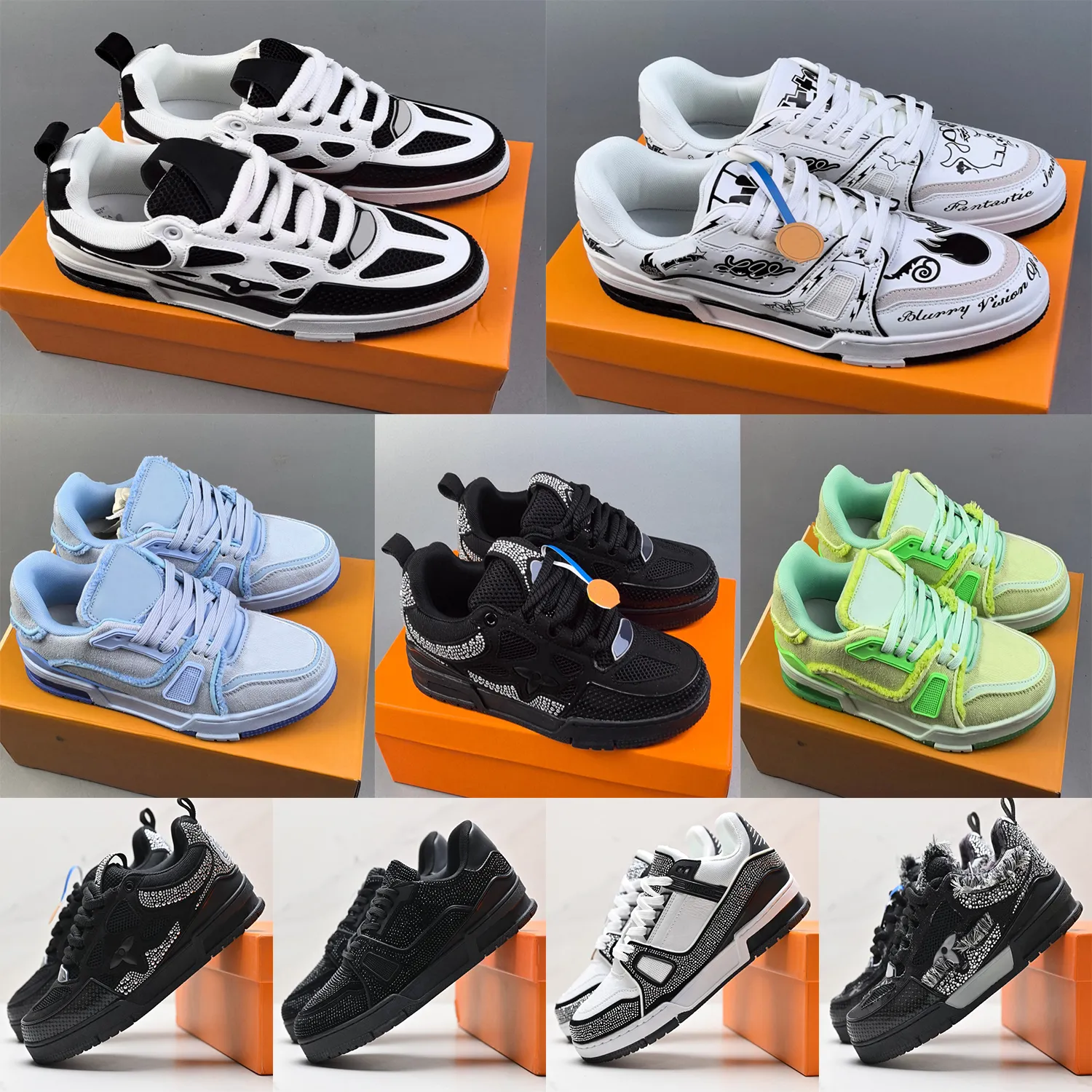 Designer String Trainers Bulk Platform Designer Sneakers: Casual Embossed Trainer... From ...