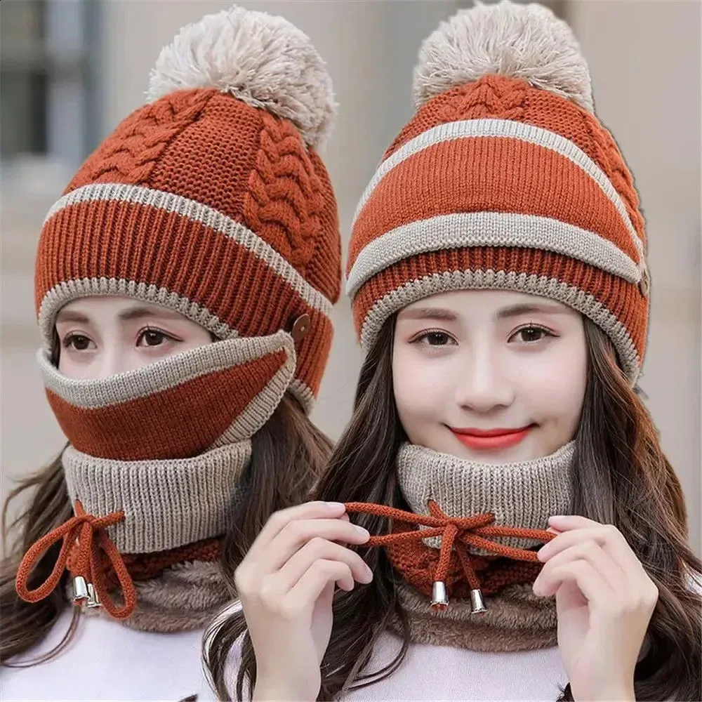 Womens Knitted Winter Beanie Hats With Pom Pom ... From  display picture 1