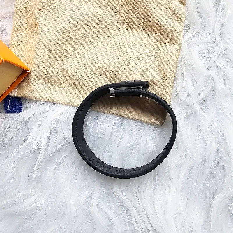 Brand Designer Luxury Bracelets Men's and women's Bracelets Fashion Unisex Jewelry Aolly Buckle Leather Size 21cm With box