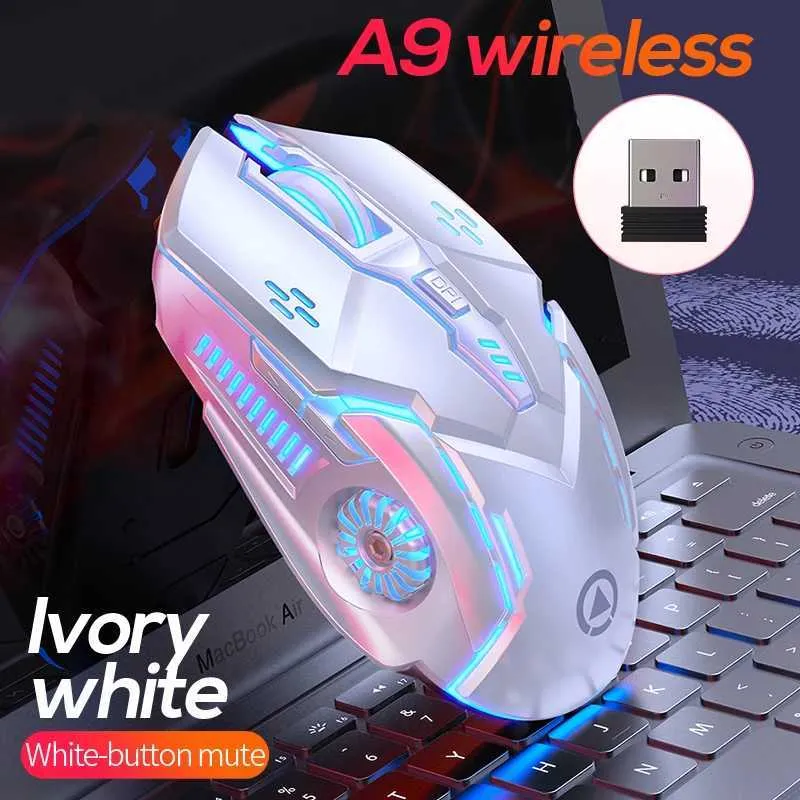 Mice Wireless Charging Luminous Silent Gaming 2.4G USB Mic for Laptop Desktop Computer Peripheral E-Sports Gamer Mouse CL241230