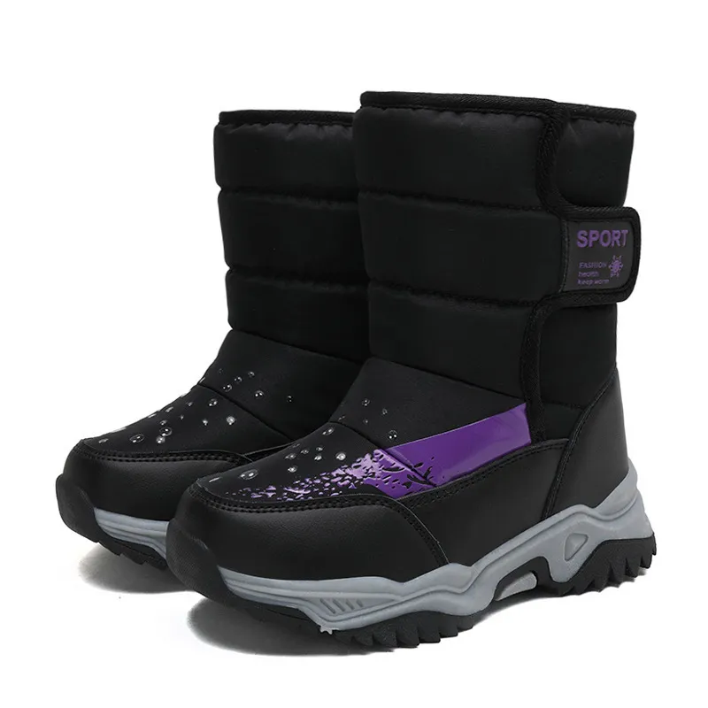 Enfants Bottes De Neige Chaussures Bottes D'hiver Filles Garçons Bottes