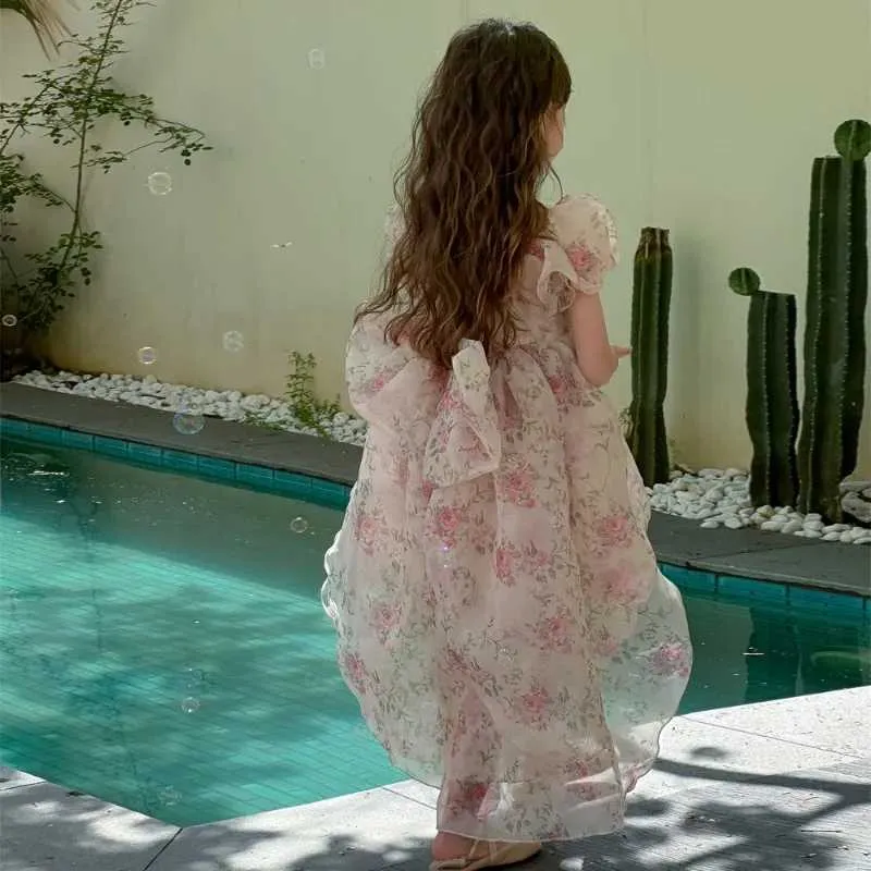 teenage dresses for birthday parties Girls First Communion Dresses Flower Girls Dress Princess Birthday Party Dress Satin Formal Dresses For Teens, Dark Green / 14