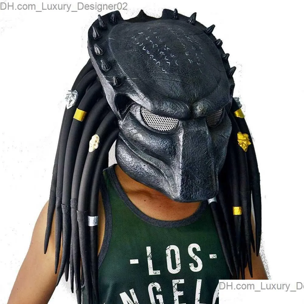 Alien Vs Predator Predator Cosplay Mask Latex Halloween Costume ...