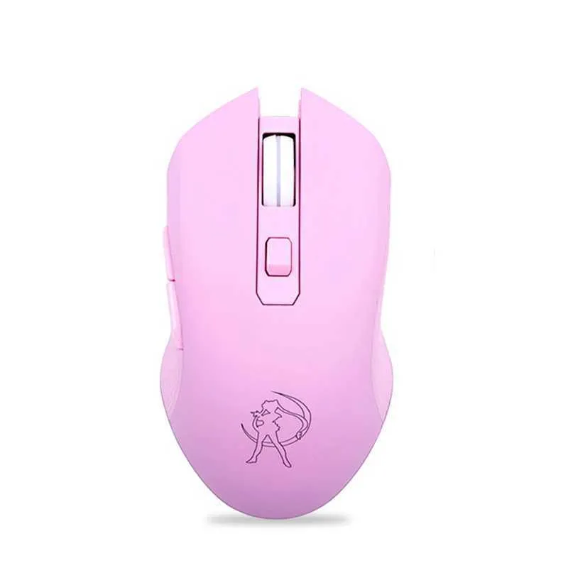 Mice UTHAI DB49 Wired Luminous Pink Mouse 1600 (dpi) Computer Accessories Peripheral Cut Girl Gaming Mouse CL241230