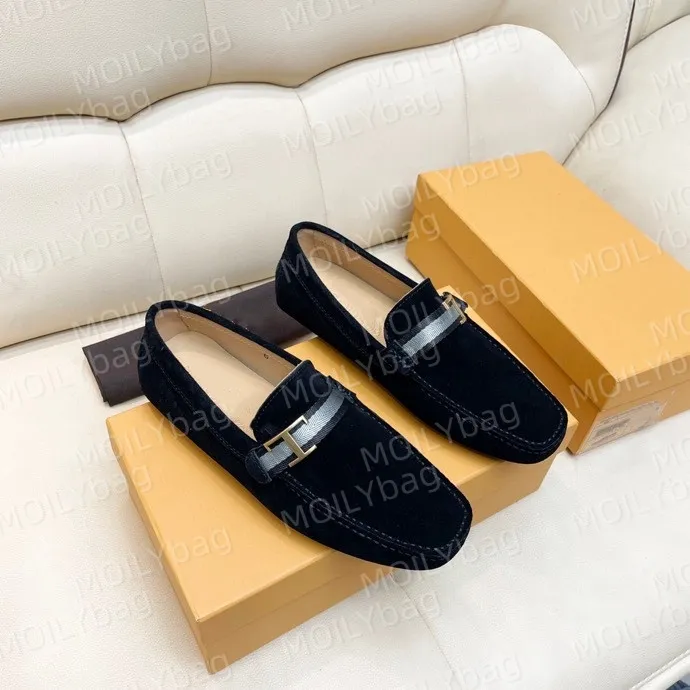 Black Slip-On Loafers with Suede Material and Plush Lining Amazon.com | Mens Loafers Shoe Faux Fur Lining Plush Driving  main image 4