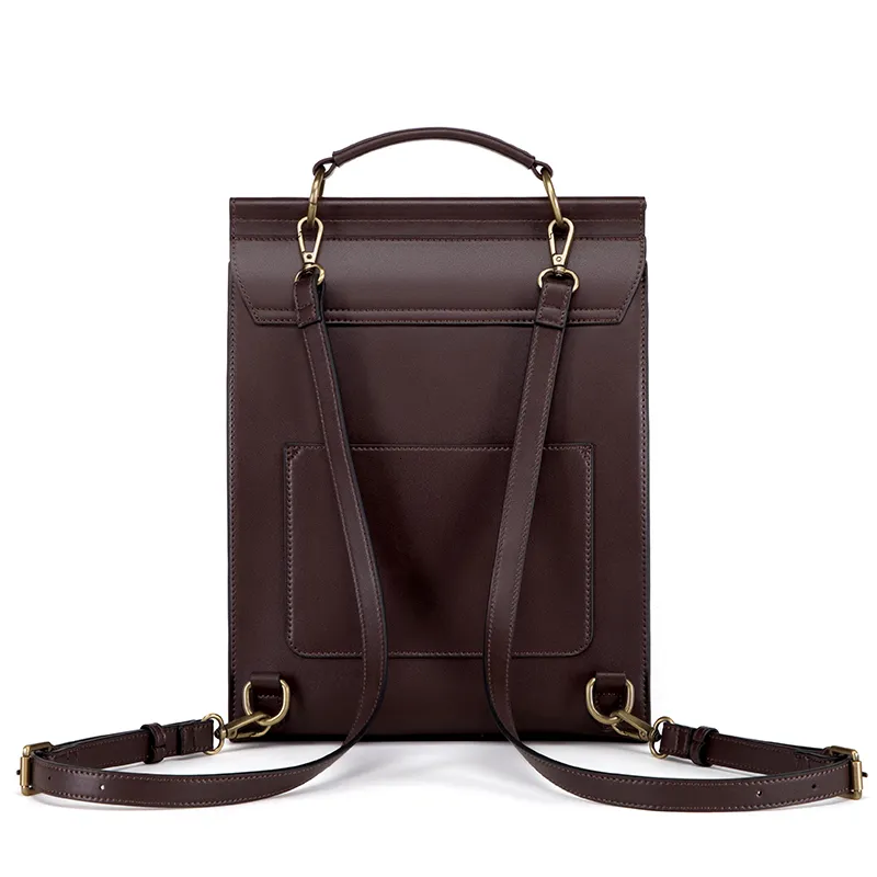 cnoles leather backpack Purse For Women Fashion Ladies Vintage Bags Casual College Travel Backpacks Bag Brown : Clothing, Shoes & Jewelry Cnoles Leather Backpack Purse For