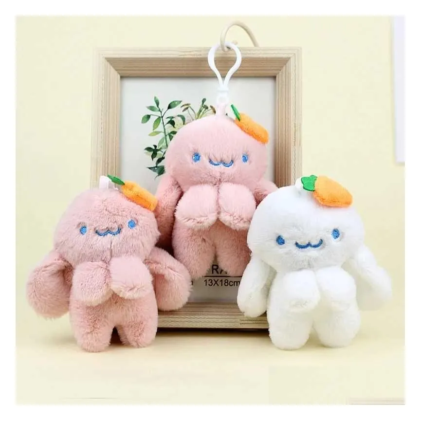 Plush Bunny Plush Doll Bag Pendants Octopus, Rabbit, And More Cute Toy ...