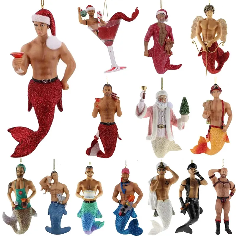 Merman Tree Display Cartoon Ornaments Acrylic Merman Christmas Tree... From Homemarket4 ...