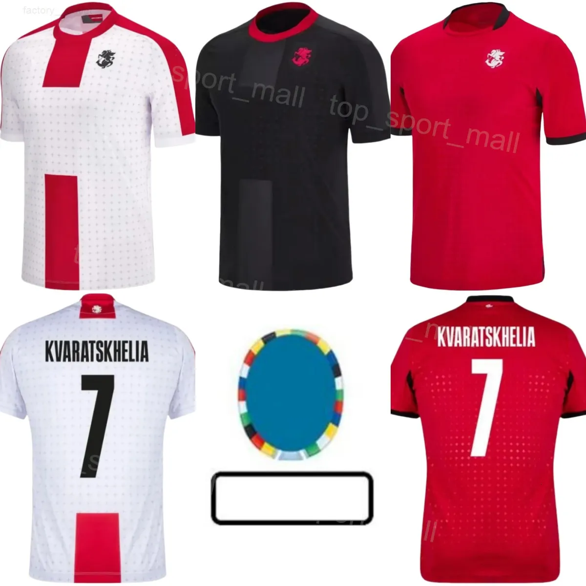 2024 2025 Euro Cup Georgia Soccer Jersey 22 MIKAUTADZE 6 KOCHORASHCILI 2024-2025-euro-cup-georgia-soccer-jersey-22-mikautadze-6-kochorashcili