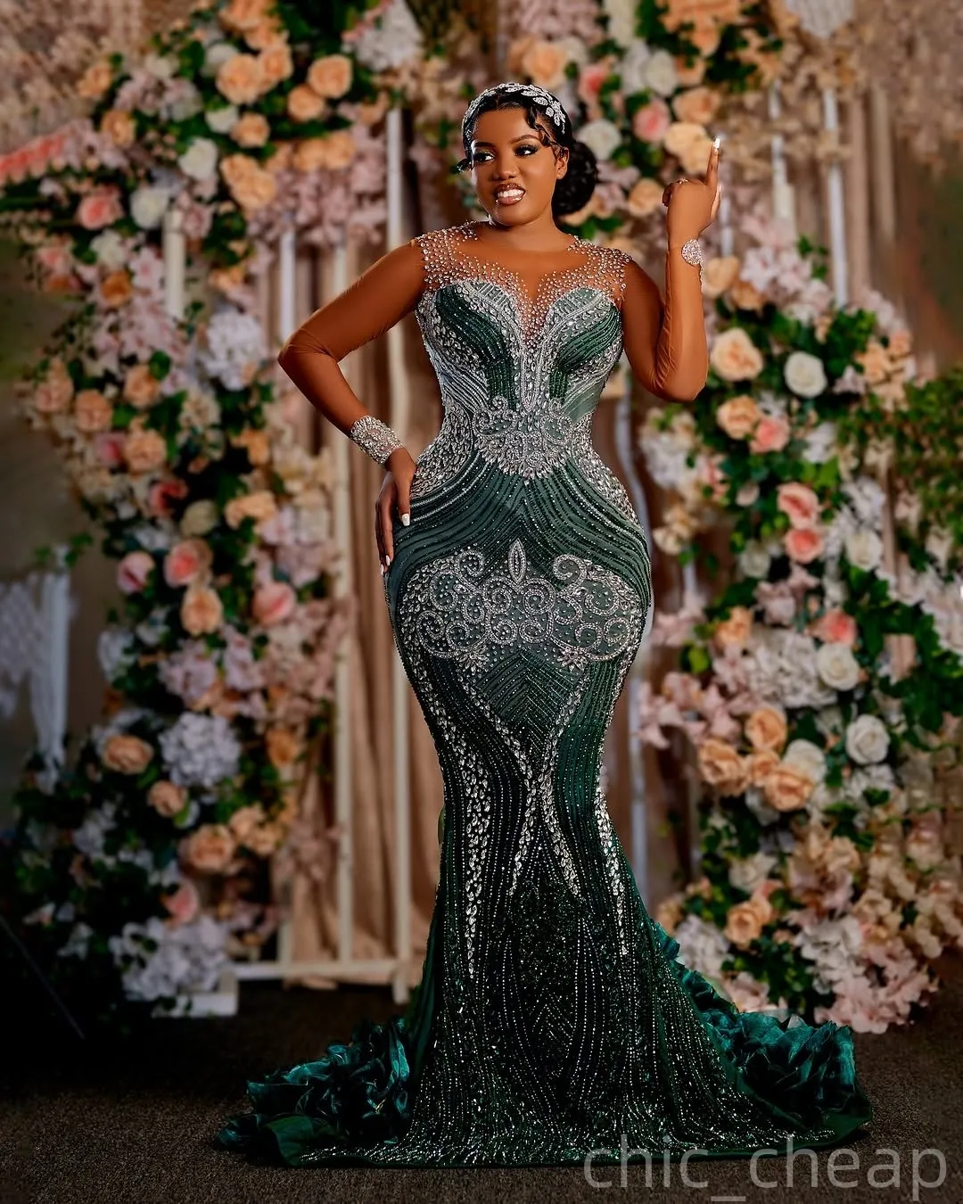 sachin and babi light blue dress Emerald Green Formal Dresses main image 1