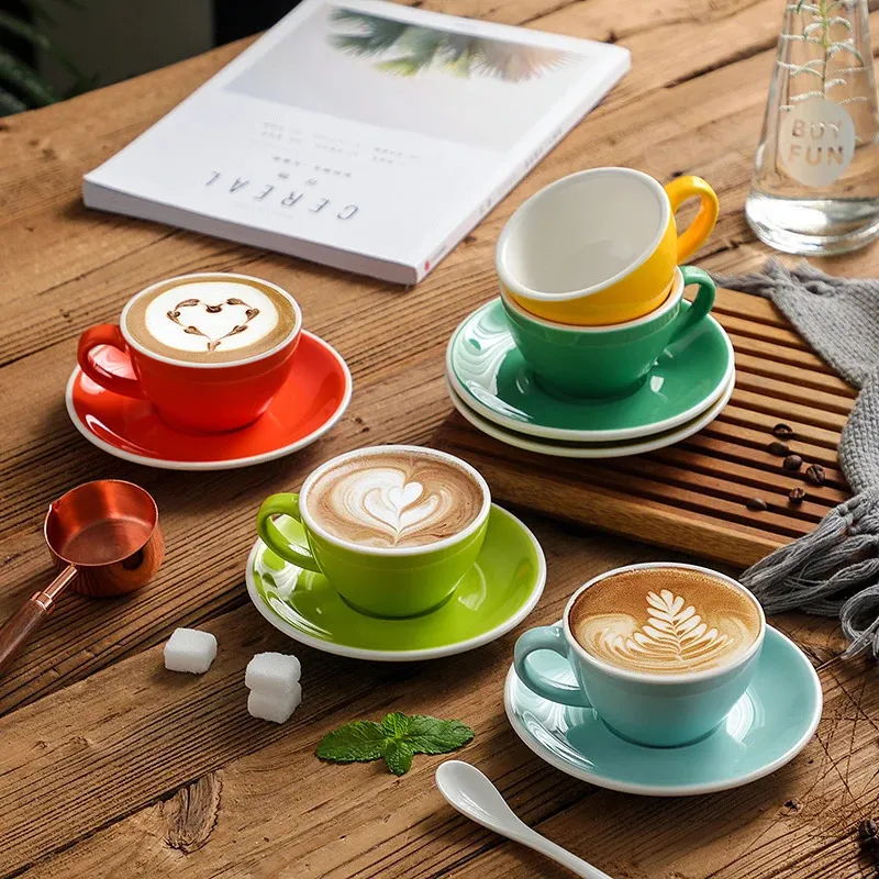 Creative Color 150ml Bone China Espresso Cup with Saucer Ceramic Coffee Mug  Tabletop Decoration from Dhgate Mugs - price 23.82