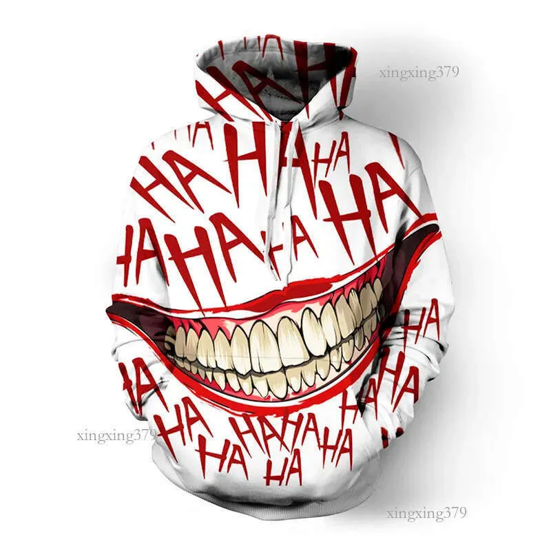 Jaja Joker Funny Hoodie Halloween Crazy Smile Pulever Sweins De
