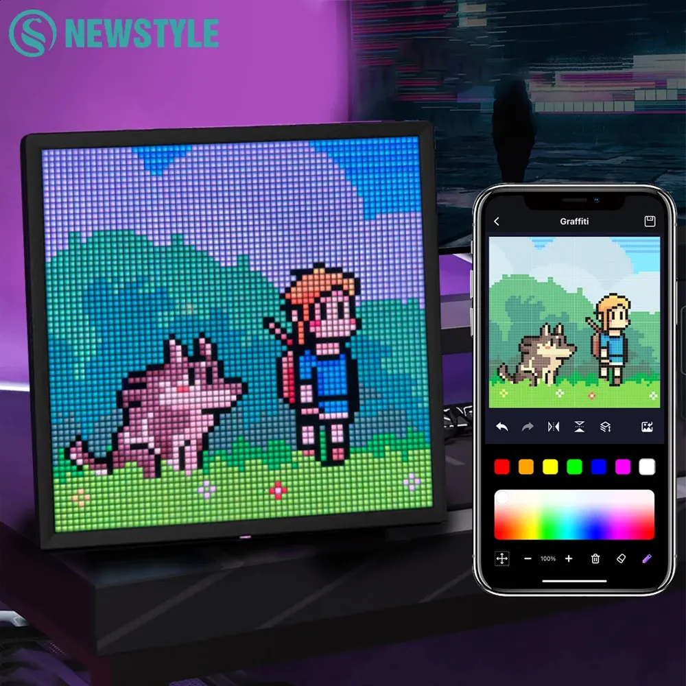 DHgate.com:64x64 RGB LED Matrix Panel - Programmable Pixel Art Display ...