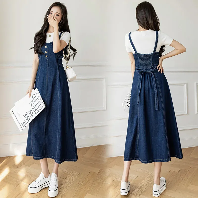 sachin and babi light blue dress Women's Long Denim Dresses