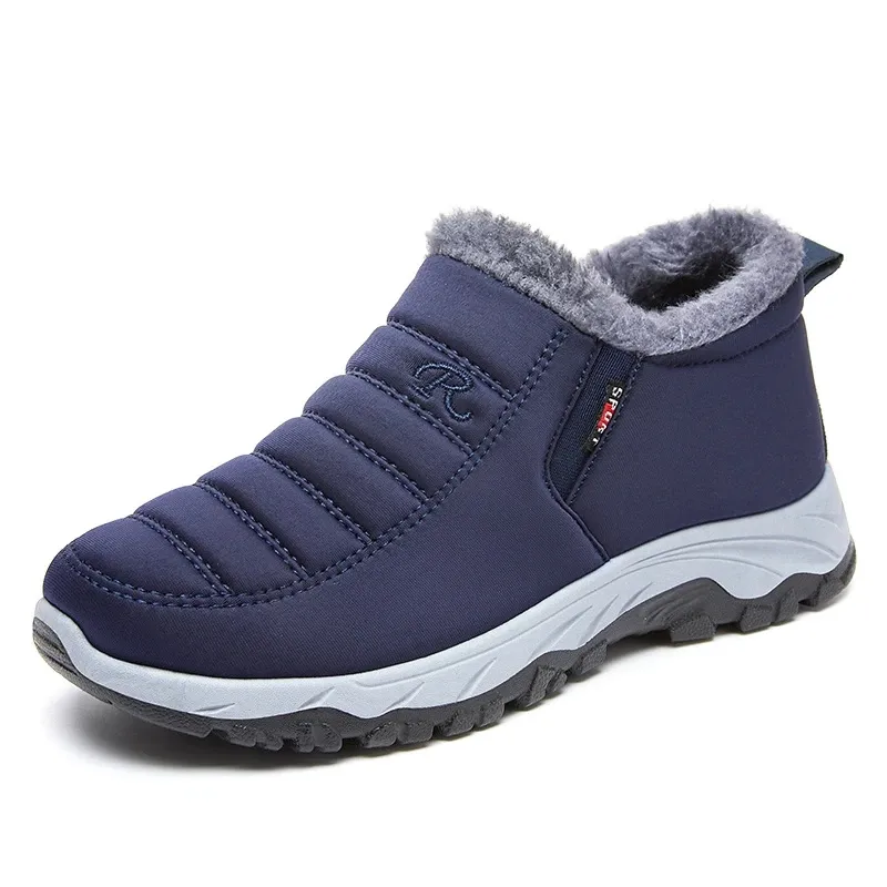 Warm Fleece-Lined Winter Snow Boots: Thickened Cotton-Padded Slip-Ons for  Men Best Seller!