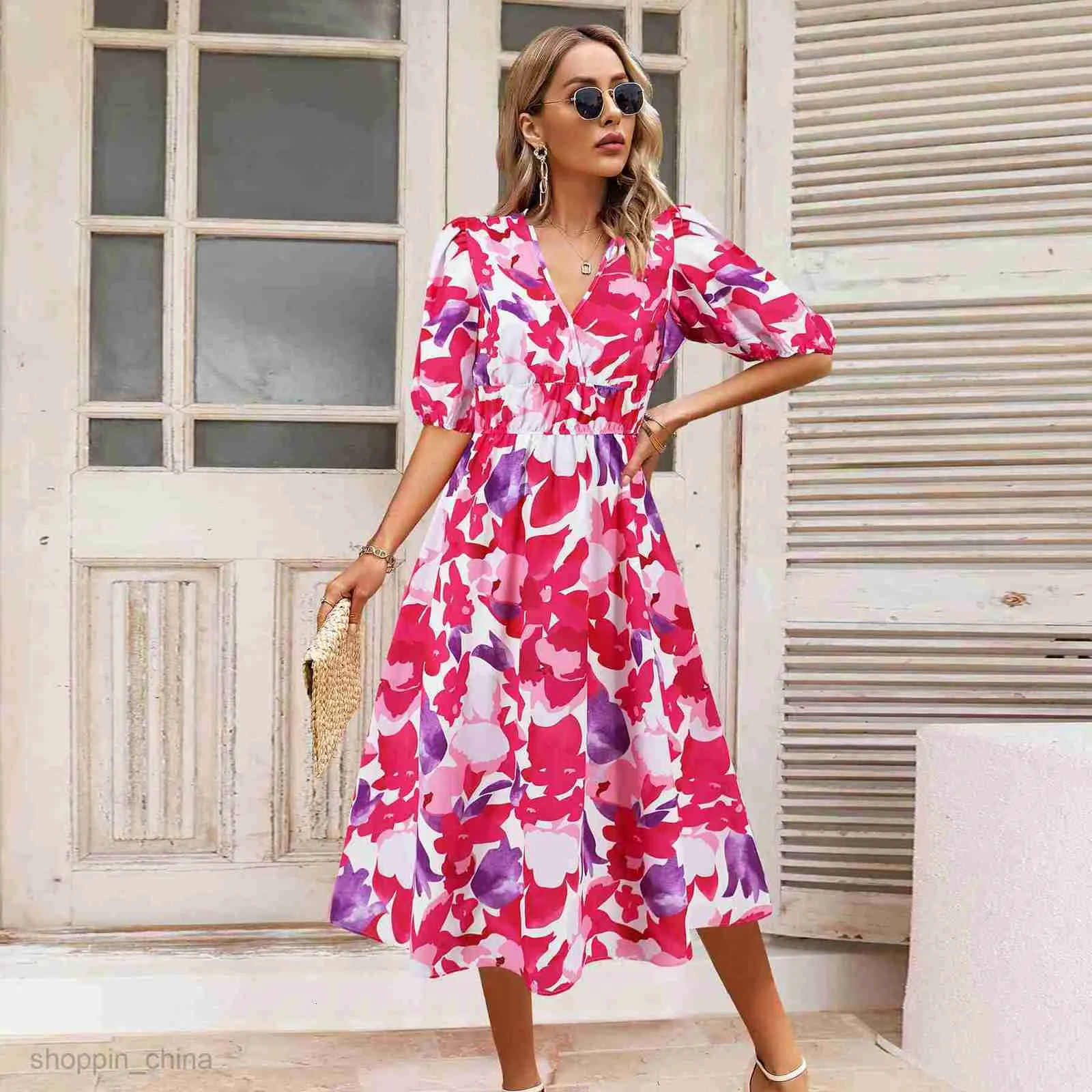 white christmas dresses Women's Off-Shoulder Casual Midi Dress with Pockets main image 1