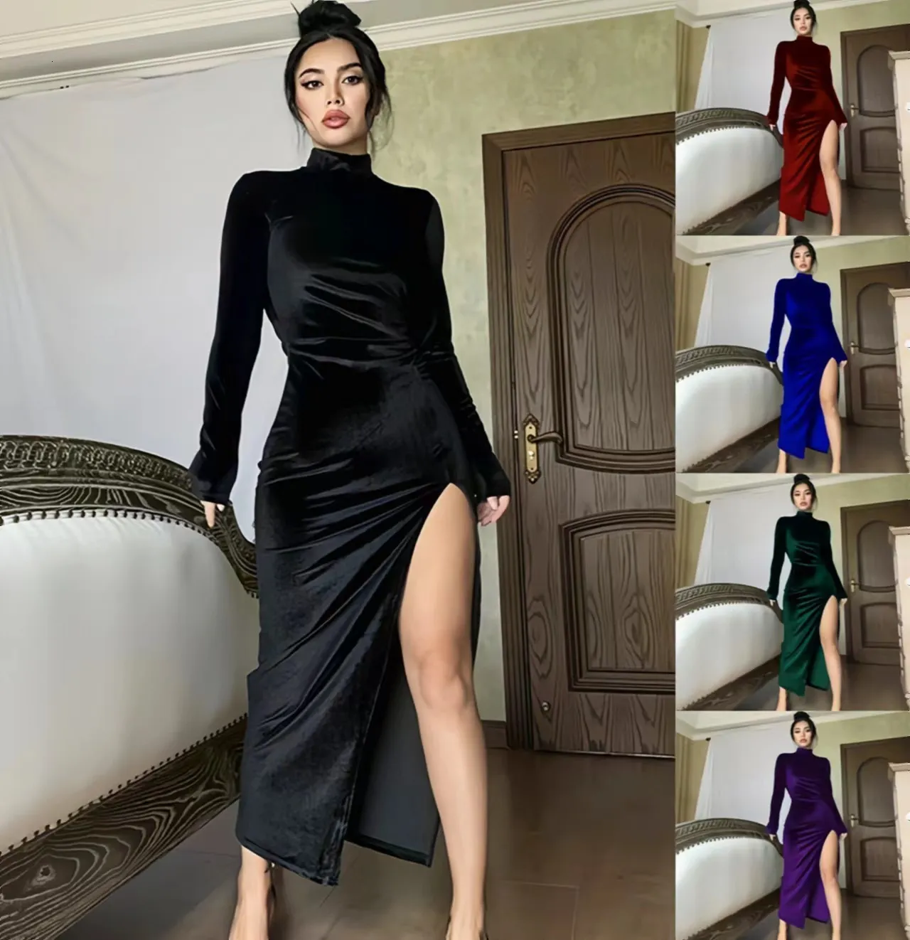 Mujeres en la calle con vestidos sale