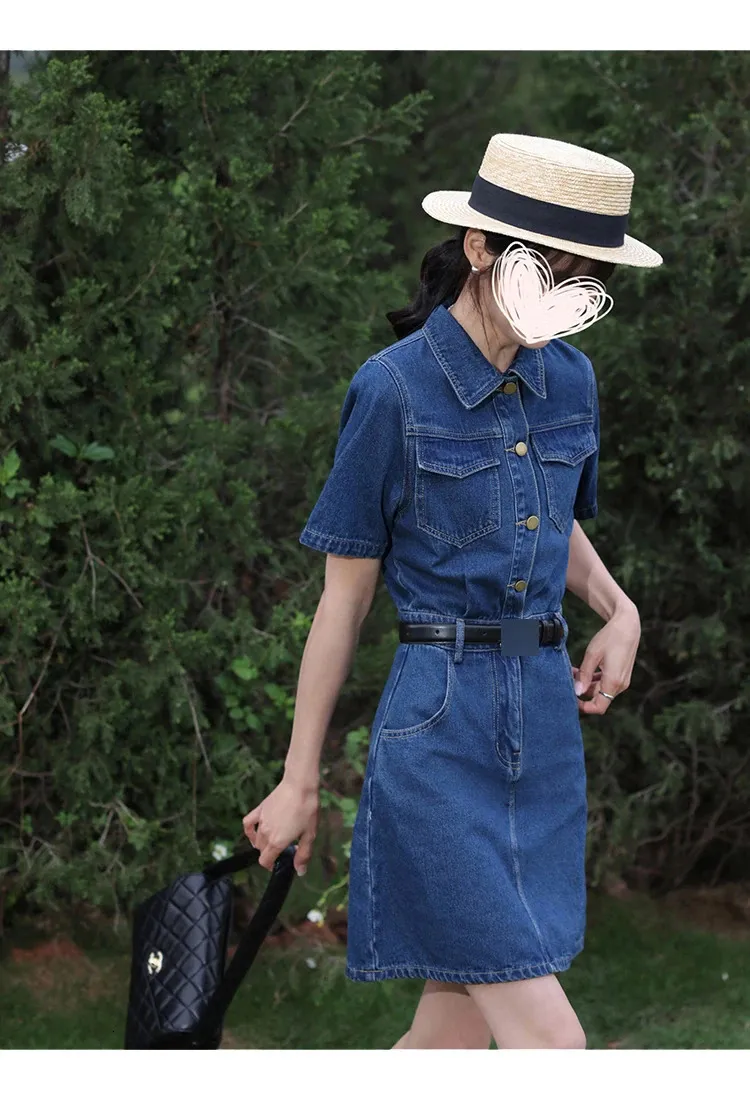 ACLENT Vintage denim mini dress アクレント 339acf81-8ba7-4798-bb92-