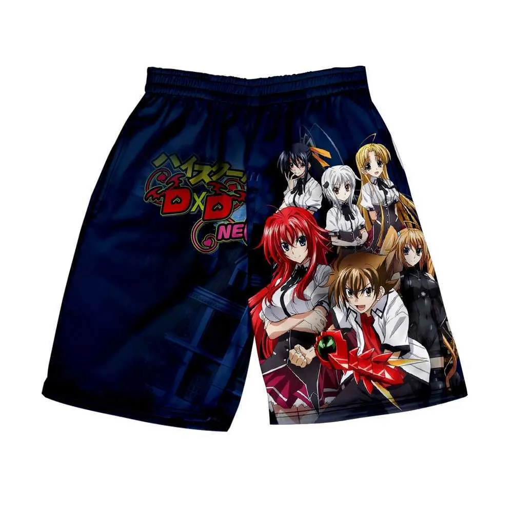 Anime Highschool DxD 3D Printed Beach Shorts, Hyoudou Issei Rias Gremory  Asia Argento Women Men Streetwear Summer Casual Short Pants