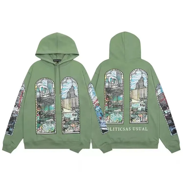 Who Decides War Grey Designer Hoodie Street Wear Man Cotton