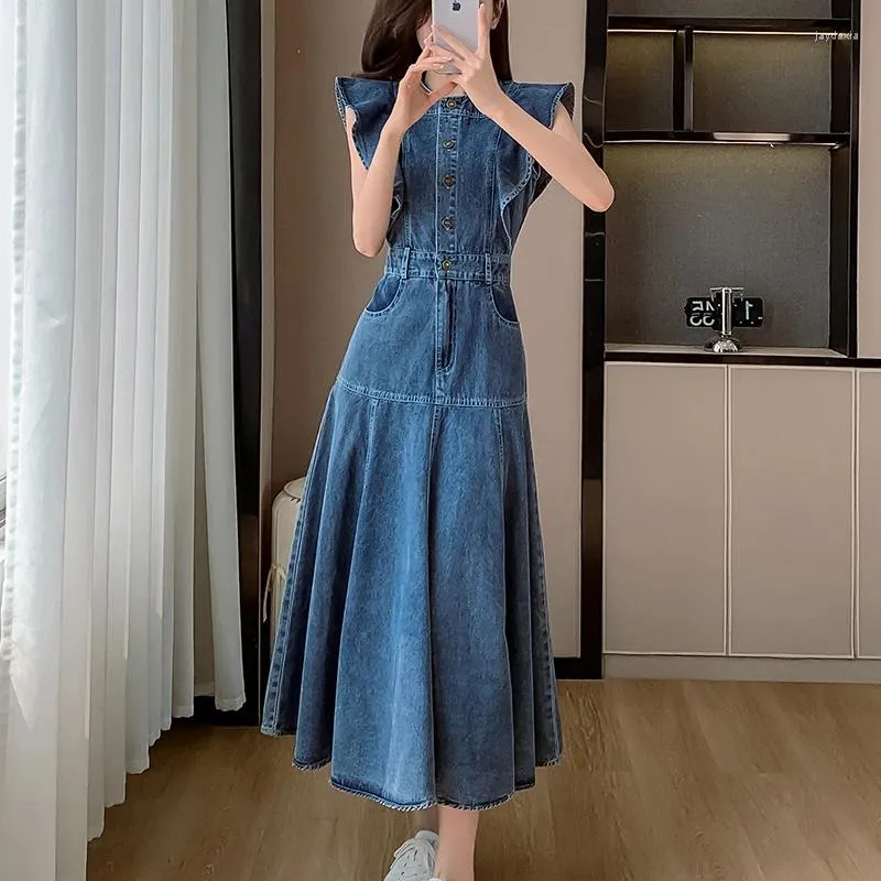 strapless open back dress Celine 1990s Mustard Yellow Cotton Denim Button-Up Dress – Featherstone  Vintage main image 1