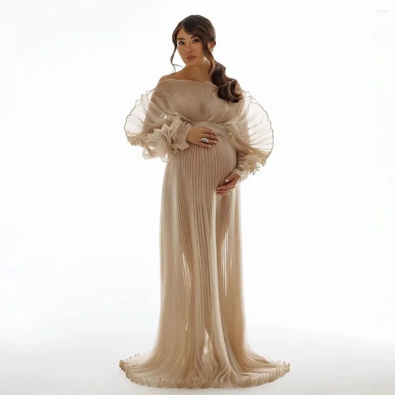 open lace back dress FUNJULY Summer Dress Maternity Women's V-Neck Puff Sleeve Pleated Maternity  Maxi Dress for Baby Shower Photography or Casual Wear longapricot M at  Amazon Women's Clothing store