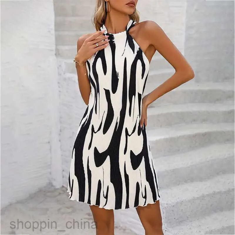 chinese dress ladies Unique Vintage Sunflower Cotton Halter Swing Dress main image 0