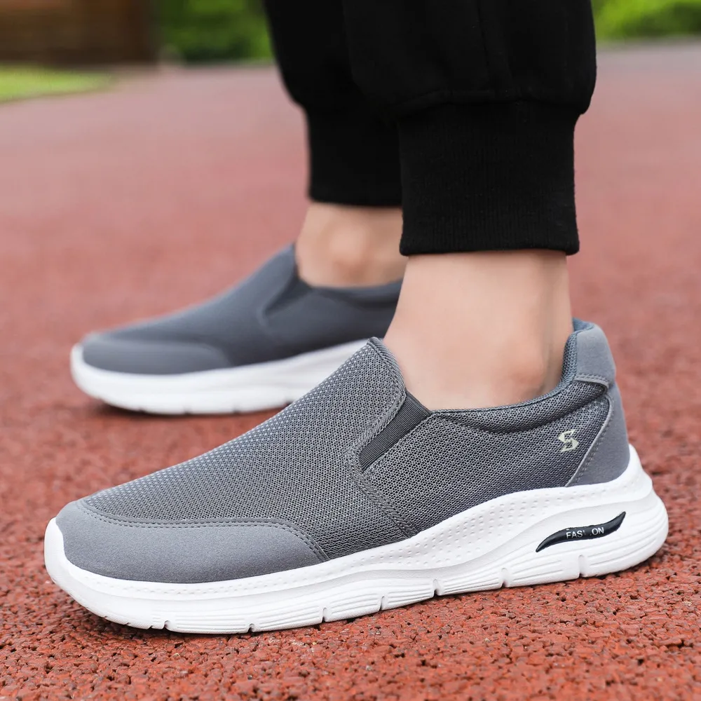 Comfortable Breathable Casual Sports Shoes for Seniors Soft Soled Walking  Shoes for Men
