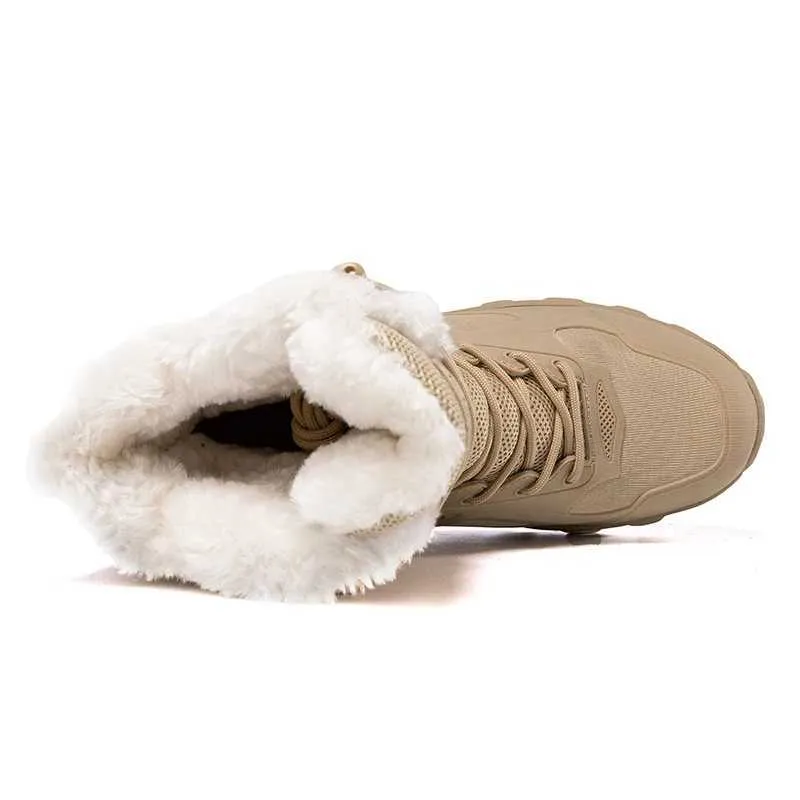 Nieuwe Winter Heren Enkel Warm Pluche Grote Maat Heren Sneeuw Buiten Tactische Mode Casual Motorlaarzen XW6.5_voghion.com