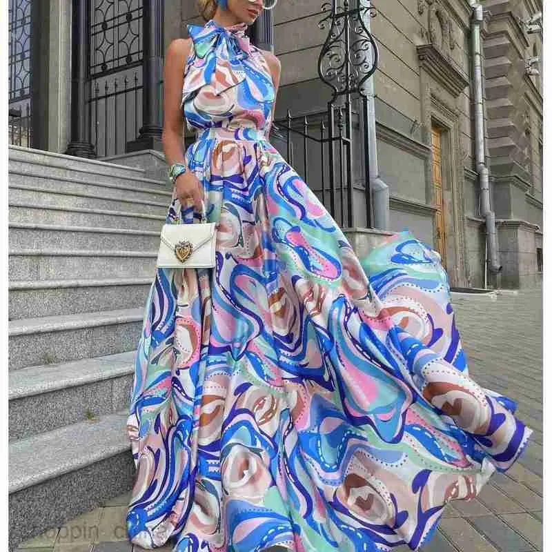 Basic Casual Dresses Women Blue Printed Chiffon... From Shoppin_china,  $44.21 In Bulk | DHgate.Com