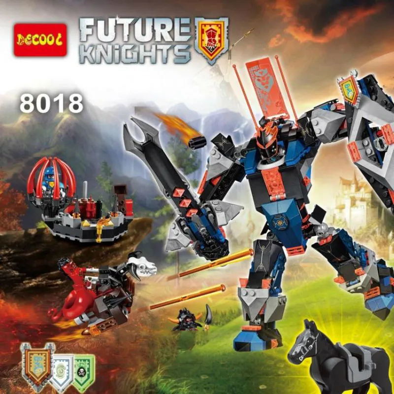New Nexoes Knight The Black Knight Mech Model Building Blocks