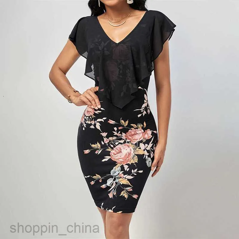 Fashion Elegant Patchwork With Belt O Neck Wrapped Skirt Dresses Fashion Elegant Patchwork With Belt O Neck Wrapped Skirt Dresses
